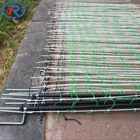 Filet de clôture électrique de 90 cm de hauteur pour moutons, chèvres, poulets / filet de volaille en plastique avec poteaux