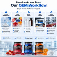 Private Label Creatine Monohydrate Gummies 5g Sportvoedingssupplement OEM Fabrikant Aangepaste Verpakking EU & VS