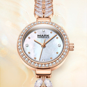 Montre pour femme sertie de diamants, élégante, stylée et légèrement luxueuse, une montre à quartz étanche populaire - Product Image 2