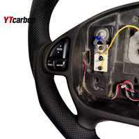 YTcarbon pour Pontiac Trans AM WS6 Firebird accessoires intérieurs de voiture volant en cuir de carbone personnalisé