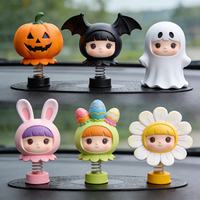 Halloween Chinees Nieuwjaar Pasen Schattig Huisdier Bobble Head Ornamenten Cartoon Hars Ambachten Handgemaakt Mode Spot Groothandel