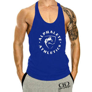 Custom men's Summer Black Fitness Workout Gym Sports canotta Sexy <span class=keywords><strong>camicia</strong></span> senza maniche abbigliamento da corsa canotta Active Wear - Product Image 6