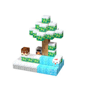 2025 Trending 3d blocco Set magnete il mio mondo cubi giocattoli bambini magia il mio mondo rosa principessa blocchi magnetici per bambino - Product Image 5