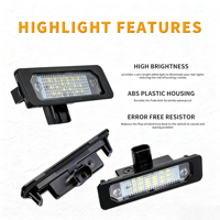 Lumière de plaque d'immatriculation LED adaptée aux Mustang Flex/Taurus/Mustang/Focus/Fusion