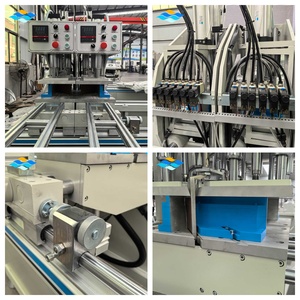 เครื่องทำหน้าต่างและประตู เครื่องเชื่อมโปรไฟล์ UPVC PVC เครื่องเชื่อมรอยต่อแบบไร้รอยต่อสองหัว สำหรับทำหน้าต่าง PVC - Product Image 2