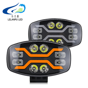 LELANPU Faros Delanteros para <span class=keywords><strong>Cuatrimoto</strong></span>, Accesorios para Auto, Lente de 10 Pulgadas, Luz Auxiliar Externa para Conducción, Luz de Trabajo LED Todoterreno para Hilux - Product Image 1