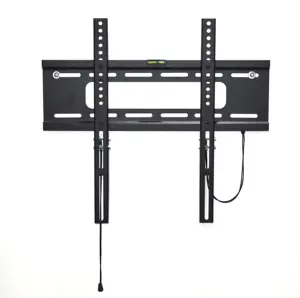 screen size 26"-60" vesa 400X400 low-profile ultra slim fixed flat TV wall mount bracket holder arm