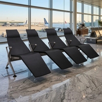 Bancs publics de haute qualité en aluminium pour la réception des hôpitaux et les salles d'attente des aéroports, pour l'école, la banque, le centre commercial - Design moderne
