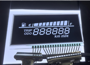 Tùy chỉnh phân khúc xe máy đồng hồ tốc độ <span class=keywords><strong>LCD</strong></span> Transflective transmissive hiển thị cho Ebike Xe Xe Máy Đo Dặm - Product Image 3