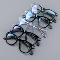 Montura Óptica Ovalada de Lujo para Uso Diario, Unisex, Ligera, Duradera, Diseño Cómodo, Lista para Lentes Graduadas, para Todo Tipo de Rostro, Estilo Casual
