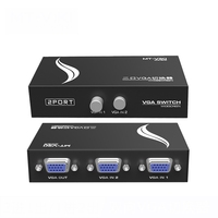 Commutateur VGA 2 4 ports 4 2 entrées 1 sortie 1 entrée 2 sorties Partage mutuel de vidéos Ordinateur hôte Sélecteur de moniteur TV VGA externe