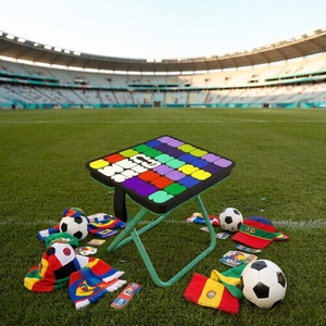 Chaise de camping pliable à thème Coupe du Monde <span class=keywords><strong>FIFA</strong></span> 2026 avec sac de rangement portable, cadeau pour les fans de sports de plein air - Product Image 4