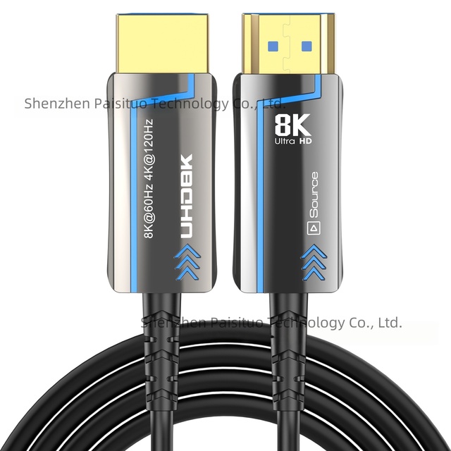8K AOC Fiber Optic HD2.1 Cable 3FT 6FT 13FT 15FT 20FT 30FT 35FT 40FT 50FT 75FT 100FT 150FT 200FT Fiber Optics Active HDTV