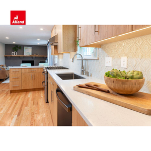 Trung Quốc siêu tiêu chuẩn Tre tươi tự nhiên kết cấu vết kết thúc khung-ít ấm cúng thư giãn tủ bếp sản xuất - Product Image 5