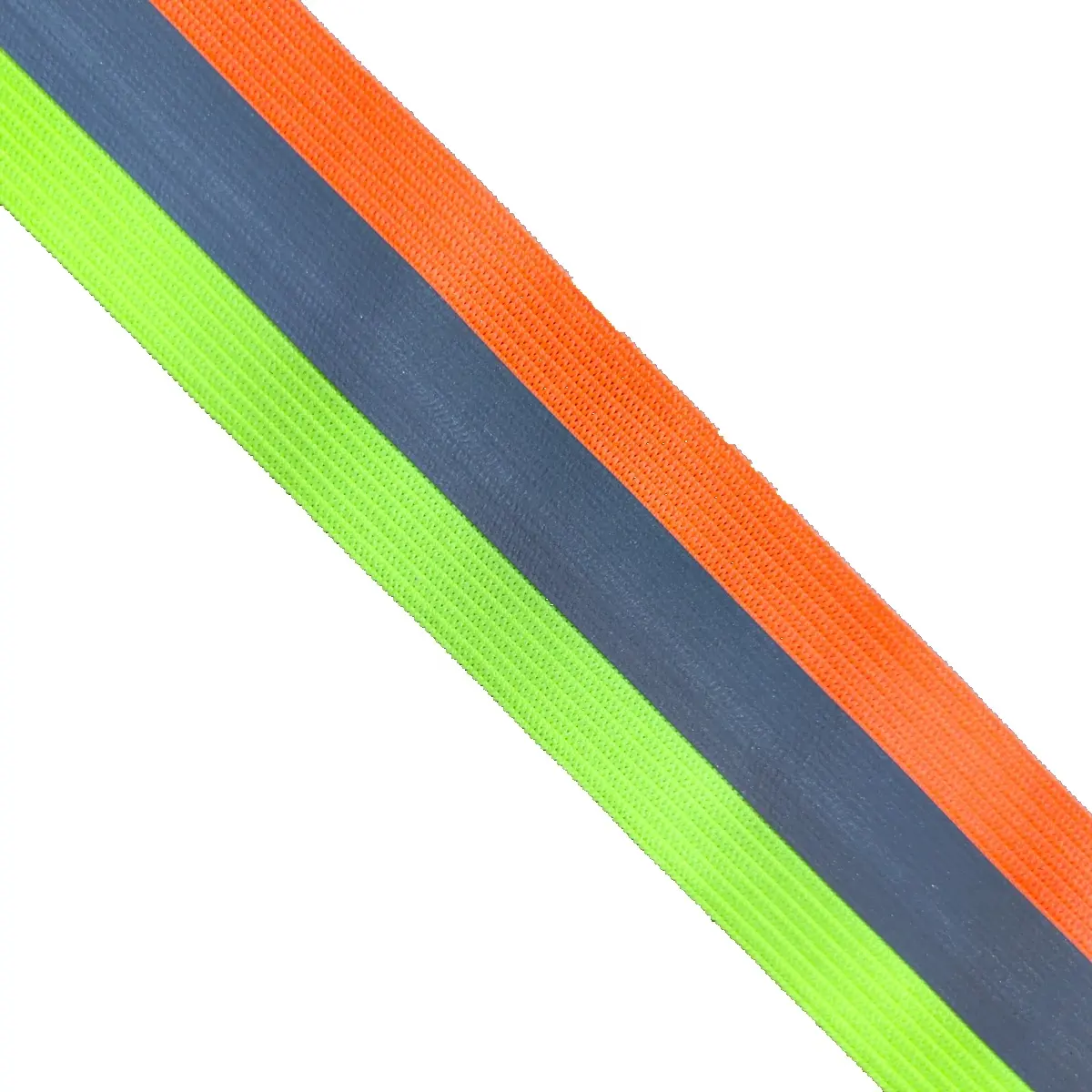 4 см 5 см флуоресцентная оранжевая зеленая полосатая неоновая эластичная растянутая тесьма для рабочей одежды