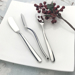 Ensemble de couteaux à beurre, cuillères, couteaux à fromage et fourchettes à fruits HBC1216, en stock et personnalisables - Product Image 3