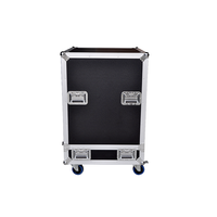 Candado negro Cerradura Durable AluminumTool Estuche de transporte Equipo de DJ Estuches de herramientas Cabeza móvil Luz Estuche de vuelo