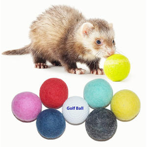 Pelotas de juego interactivas de 4cm para mascotas, juguetes para masticar hierba gatera con infusión de lana de fieltro de colores ecológicos para gatos y perros pequeños - Product Image 6