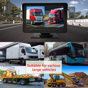 720P камера для грузовика переднее и заднее зрение 2-канальный видеовход заднего вида Резервное копирование 7-дюймовый монитор AHD шины - Product Image 2