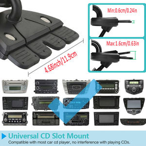 <span class=keywords><strong>Support</strong></span> magnétique pour téléphone pour <span class=keywords><strong>lecteur</strong></span> <span class=keywords><strong>CD</strong></span>, 360 °   <span class=keywords><strong>Support</strong></span> rotatif pour <span class=keywords><strong>lecteur</strong></span> <span class=keywords><strong>CD</strong></span> de <span class=keywords><strong>voiture</strong></span>, compatible avec les hauteurs de 0,6 à 1,6 cm - Product Image 4