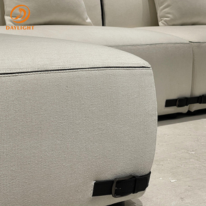 Italian-Style Light Luxury <strong>Verona</strong> Green L-Shape Fabric <strong>Sofa</strong>, Modern Simple Straight-Line for Living Rooms, Hotels &amp; Homes - Product Image 6