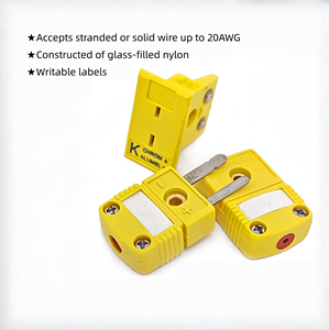 Termocoppia industriale personalizzata tipo K SMPW/HMPW-K/T/J/E/N/U/R/S-M/F acciaio inossidabile IP64 Plug/maschio E presa/connettore femmina - Product Image 2