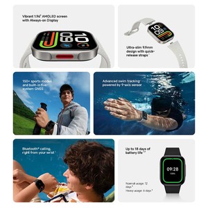 Reloj Inteligente Redmi Watch 6 Lite 1.96 AMOLED con GPS, Monitor de Actividad Física, Correa de Silicona Unisex, Resistente al Agua IPX8 - Product Image 5