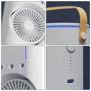 2025 White Oscillating Desktop <b>Mist</b> Usb Rechargeable Large-Capacity Water Tank Fan for Office - Product Image 2