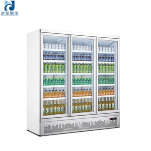 業務用省エネ単温度ファン＆空冷二重強化ガラス直立型飲料冷凍庫 - Product Image 4