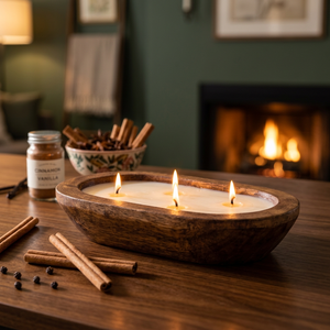 Vente en gros de porte-bougie en bois de manguier rustique, fabricant de bols à bougies en bois, fournissant à un prix très compétitif - Product Image 6