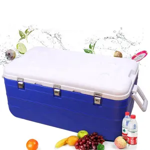 Picnic Pesca y navegación 180L Cofre de hielo Enfriador Aparejo Mantener fresco Enfriador duro Fiambrera <span class=keywords><strong>con</strong></span> rueda de bloqueo - Product Image 2