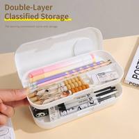 Boîte à crayons multifonctionnelle de qualité supérieure pour élèves du primaire, boîte à crayons mignonne pour enfants avec colle crème DIY