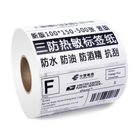 Vente directe d'usine prix bon marché rouleau de papier de feuille de visage de courrier thermique 80mm 100x100mm pour la logistique courrier supermarché banque Hote