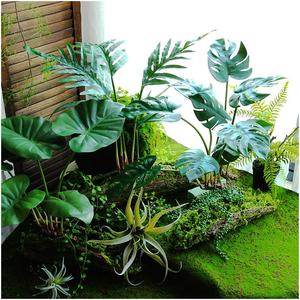 Plante Artificielle Miniature de Luxe, Plantes Vertes Simulées, Décoration Murale Végétale, Décor Moderne pour Table, Feuilles Vertes Artificielles - Product Image 2