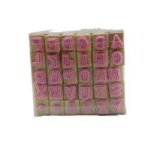 Set di timbri <span class=keywords><strong>in</strong></span> legno alfabeto-30 francobolli con lettere minuscole e maiuscole-giocattoli per <span class=keywords><strong>scrivere</strong></span> <span class=keywords><strong>in</strong></span> età prescolare, francobolli ABC, arti per bambini - Product Image 5