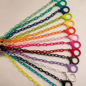 Bracelet pour lunettes, en acrylique coloré, porte-chaîne de 7.5mm, 5 pièces - Product Image 1