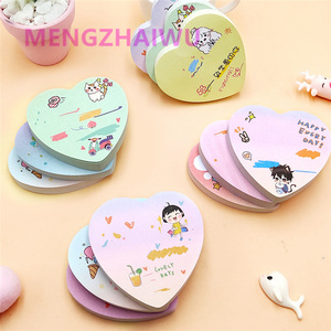 Bloc <span class=keywords><strong>de</strong></span> notas con diseño <span class=keywords><strong>de</strong></span> corazón <span class=keywords><strong>de</strong></span> amor, Bloc <span class=keywords><strong>de</strong></span> notas adhesivas kawaii, <span class=keywords><strong>productos</strong></span> creativos <span class=keywords><strong>de</strong></span> papelería, venta al por mayor - Product Image 4