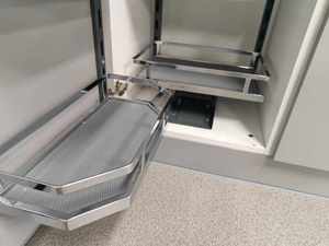 Kitchen Cabinet Pull Out MDF Pantry <strong>Units</strong> Larder <strong>Unit</strong> <strong>Storage</strong> Organizer Iron Chrome Plated Soft Closing Drawer <strong>Basket</strong> - Product Image 5