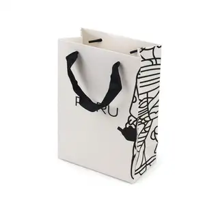 new product 2023 personality custom printed paper bags with your own logo packaging bag paper shopping