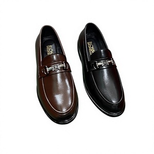 SACK Mules Slingback pour Homme en Cuir Marron et Rotin, Faites à la Main, Formelles, à Bride à Boucle, Semelle Simple en PVC, Polyester - Product Image 3