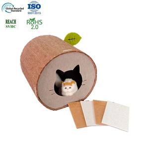 Umweltfreundliches Luxus-Katzenhaus Höhle Modernes Flauschiges Schlafbett Zubehör für Haustiere Günstig Stilvoll in Karton Verpackt - Product Image 1