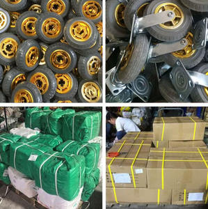 Heavy Duty <span class=keywords><strong>Industrial</strong></span> 8 Polegada 200mm Rodízio Roda De Borracha Preta Roda Castor 3 '4' 5 '6' 8 'Giratória Tipo Rodízios De Rolo De Aço - Product Image 5