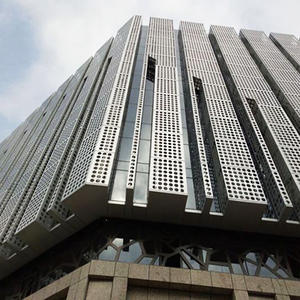 Panneaux de mur-rideau en aluminium perforé - Revêtement de <span class=keywords><strong>façade</strong></span> ventilée à motif ovale pour l'<span class=keywords><strong>architecture</strong></span> moderne - Product Image 3