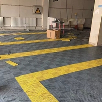 Dalles de sol en plastique emboîtables Tianfu Garage, antidérapantes, imperméables, faciles à nettoyer, prix usine pour les centres de beauté automobile