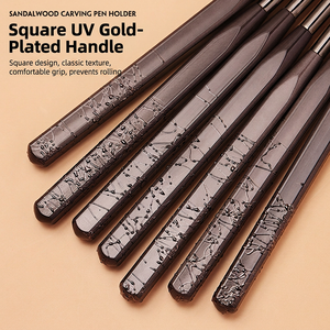 Ensemble de 13 pinceaux à ongles personnalisés avec logo, poils en nylon de plusieurs tailles, manche gaufré pour la peinture au gel - Product Image 2