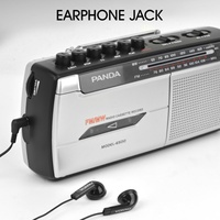 Lecteur et enregistreur de cassette audio portable vintage Walkman avec radio AM/FM, microphone et prise pour écouteurs, piles AA