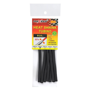 Maxeed Heat <b>Shrink</b> Tubing 4mm Black For Car DIY Led Wiring Protection - Product Image 2