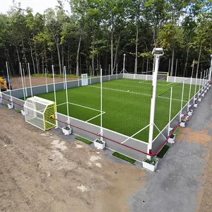 Terrain de football intérieur Gacci 5 gazon certifié Fifa Grasssports gazon artificiel dos vert