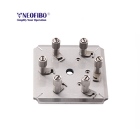 Soporte de Pulido de Fibra Óptica para Ferrules de PC de 6 Posiciones para Ferrules de 1.25 mm Compatible con Tipos de Conector FC/SC/LC/ST