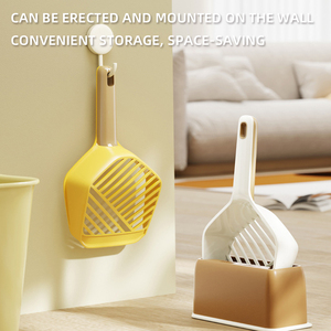 Pelle à litière pour chat en plastique écologique et durable avec support, facile à nettoyer, efficace - Product Image 5